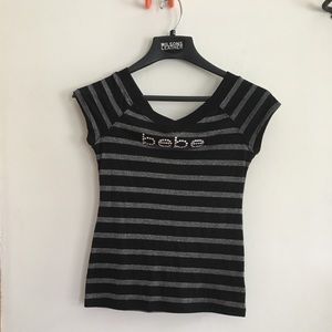 Bebe striped t-shirt